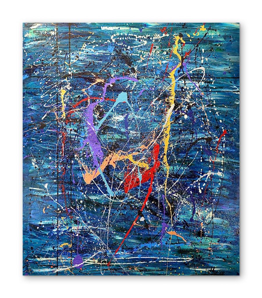 Sinfonie in blau - 120cm x 140cm